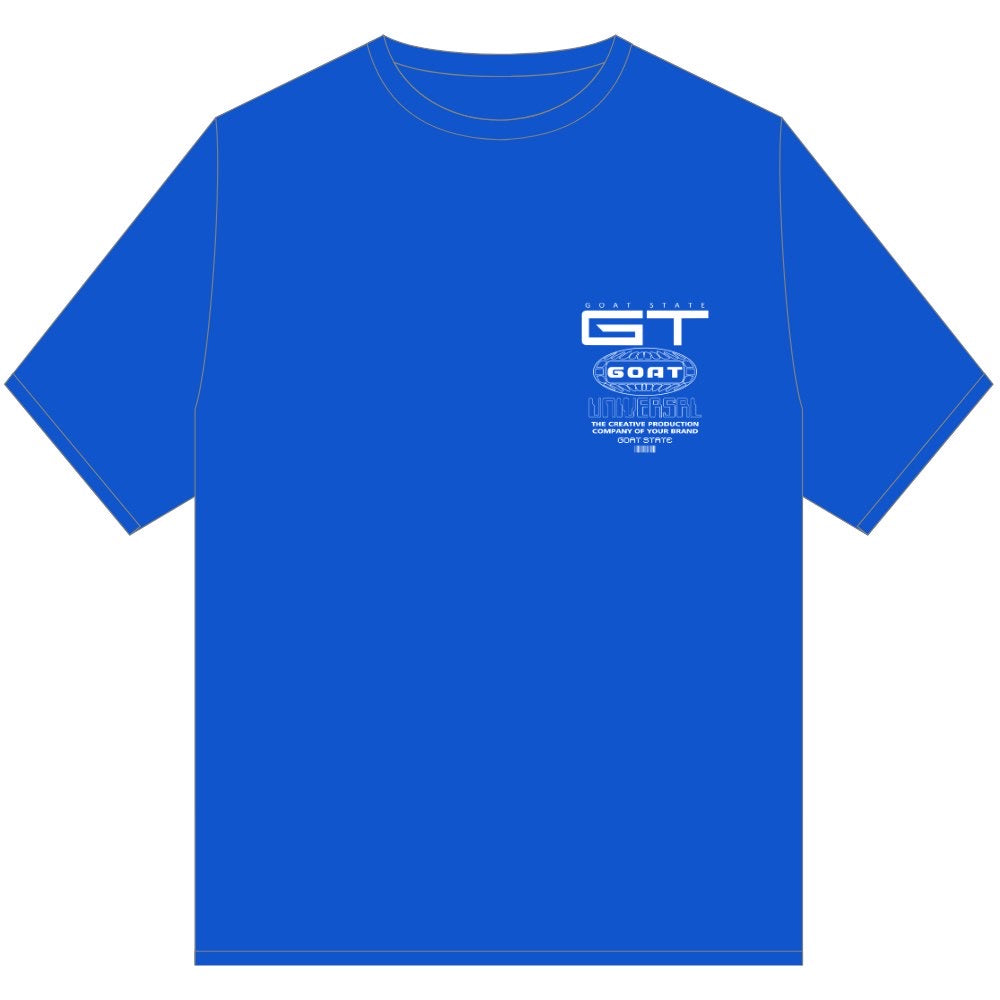 GOAT STATE UNIVERSAL T SHIRT BLUE