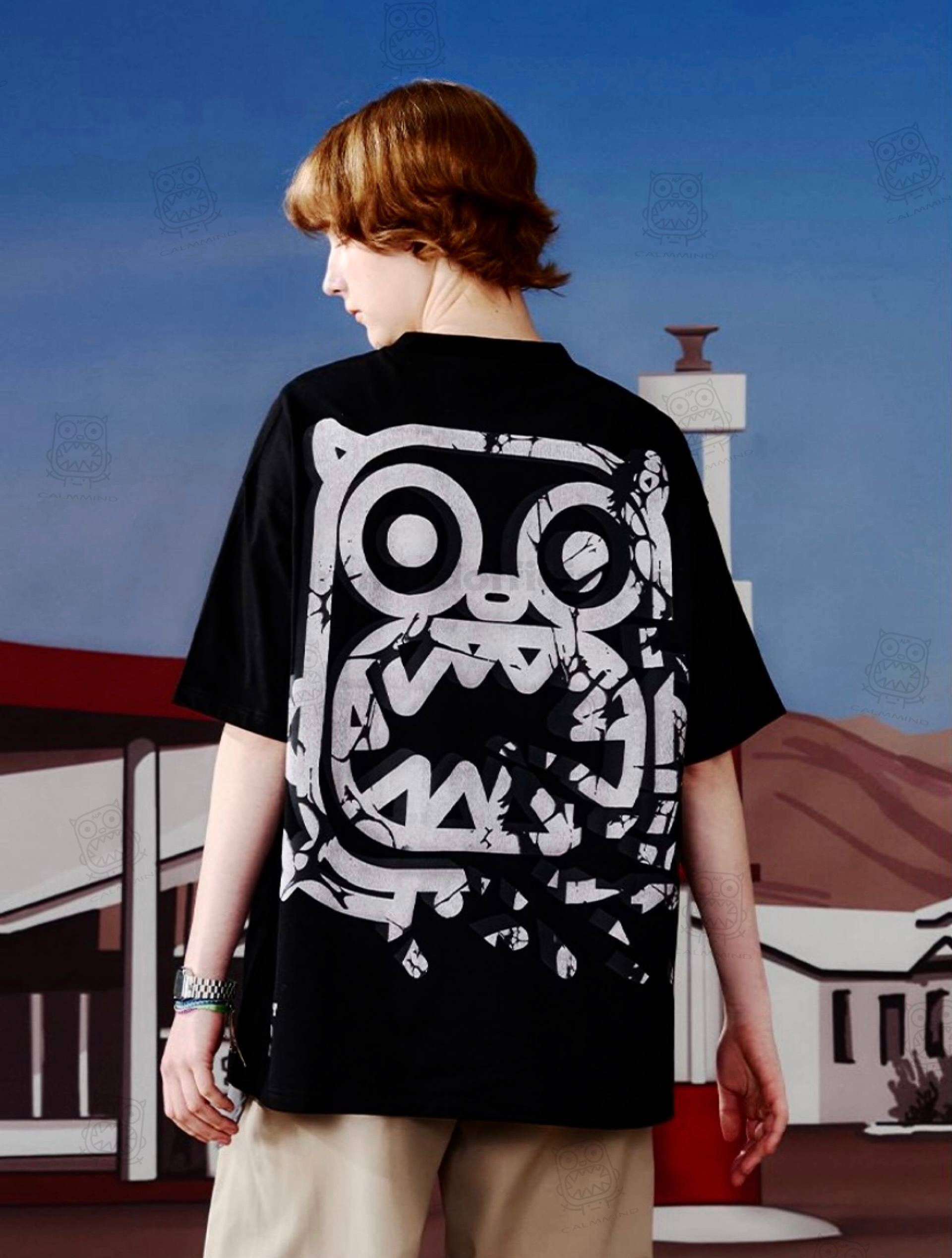 Calmmind Rock Fragments Monster Tee Black