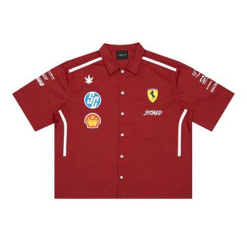 STONED & CO 26: DARK HORSE MOTORSPORT WORKSHIRT RED