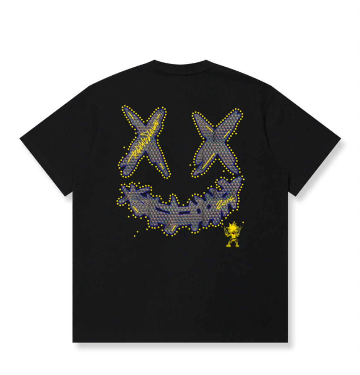 RICKYISCLOWN BLUE SNAKE SKIN T SHIRT