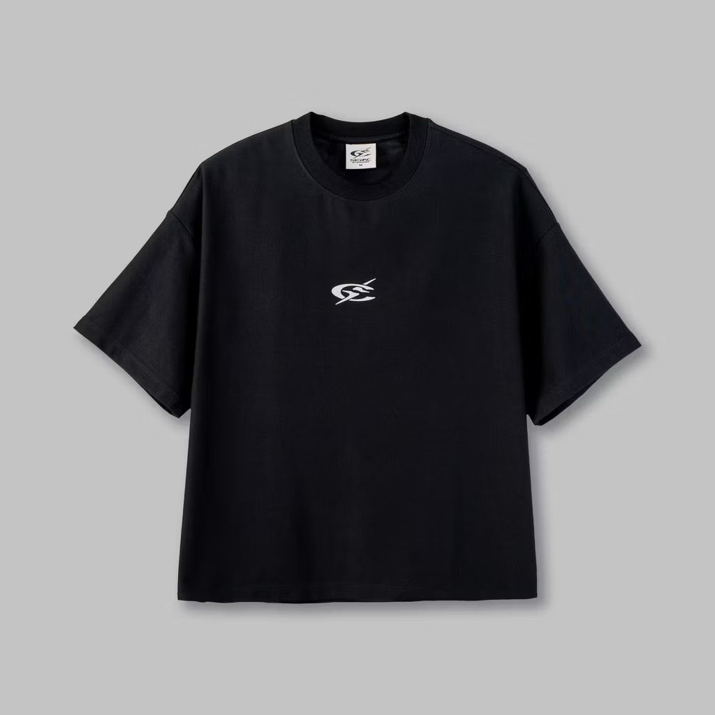 WHOCARES SERAC BOXY MINT TEE BLACK