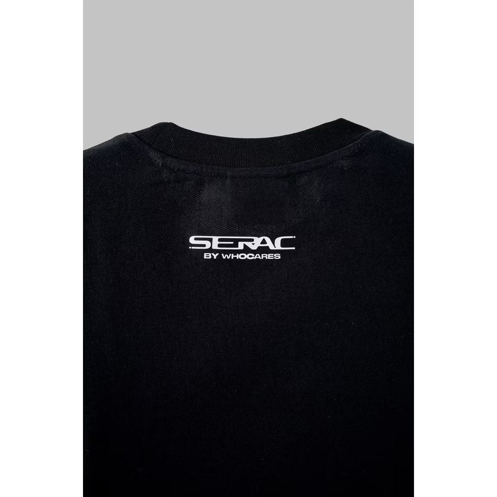 WHOCARES SERAC BOXY MINT TEE BLACK