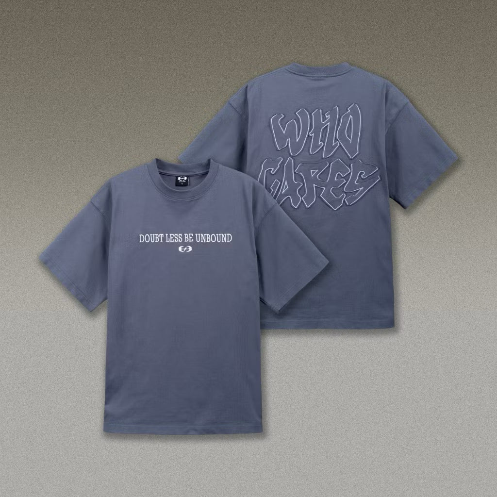 WHOCARES NO DOUBT WASH TEE NAVY