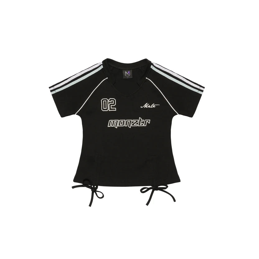 MONZTR Jersey Crop Top (Black)