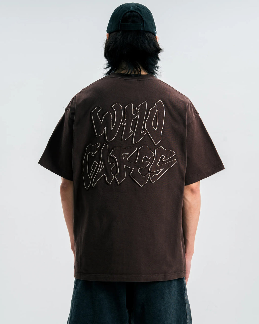 WHOCARES NO DOUBT WASH TEE BROWN