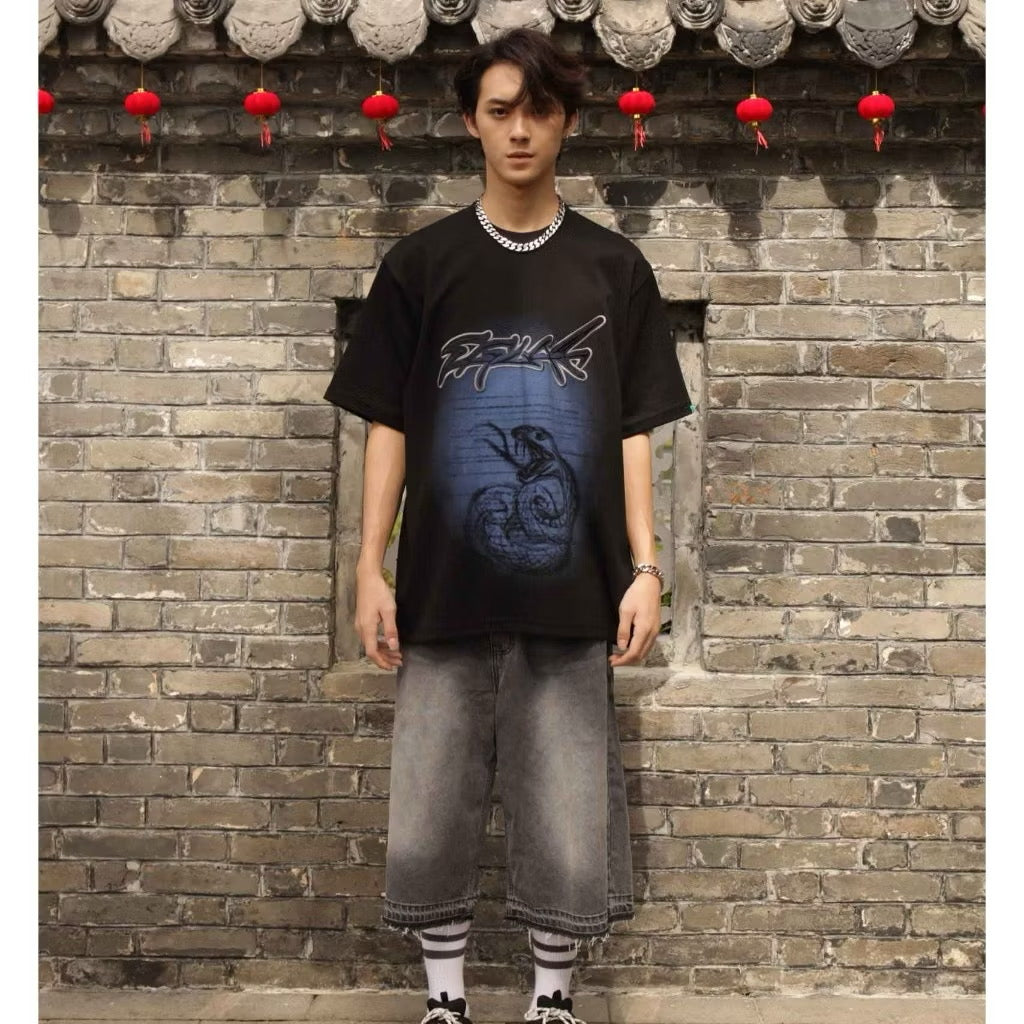 EGLAF FEARLESS SERPENT TEE BLACK