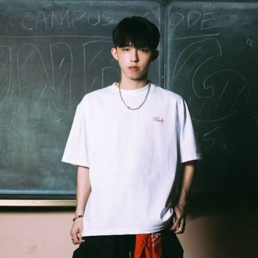 UNDG RED INK SIGNATURE TEE WHITE