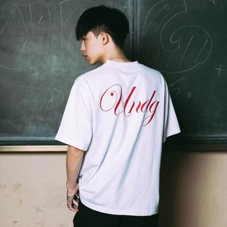 UNDG RED INK SIGNATURE TEE WHITE