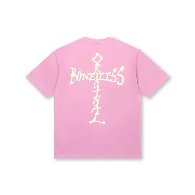 BONELESS ORIGINAL CROSS PINK TEE