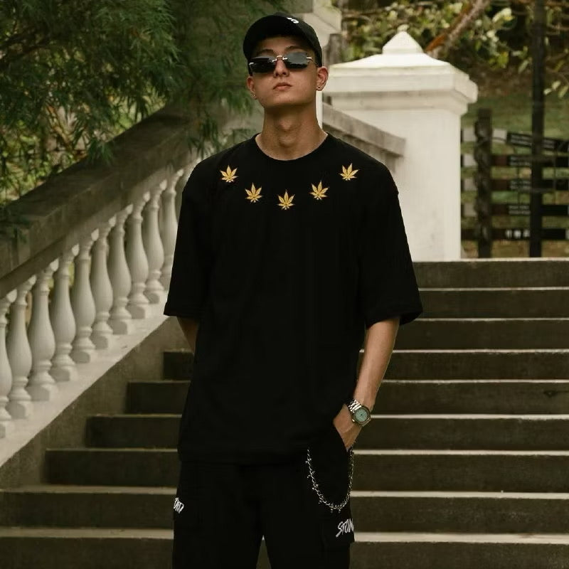 STONED GOLDEN JADE: NSA TEE BLACK