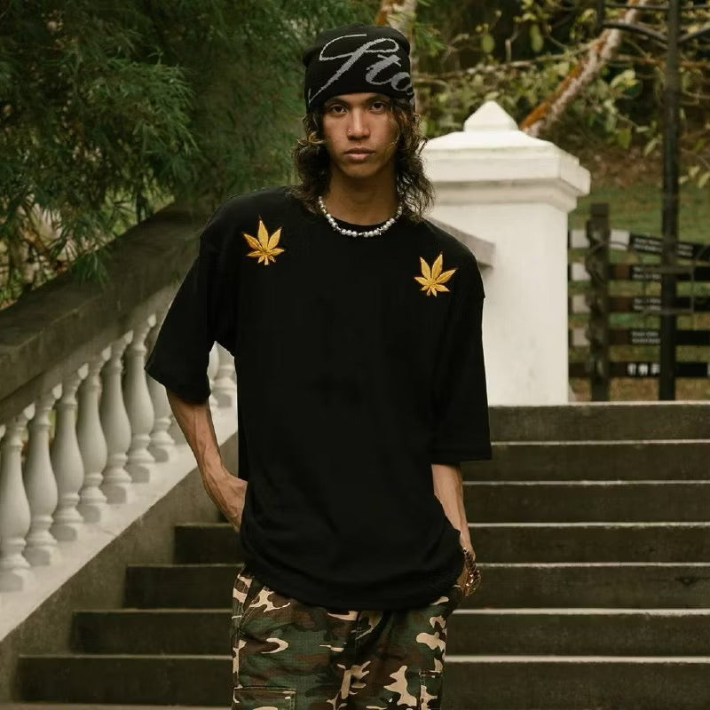 STONED GOLDEN JADE: UIP TEE BLACK