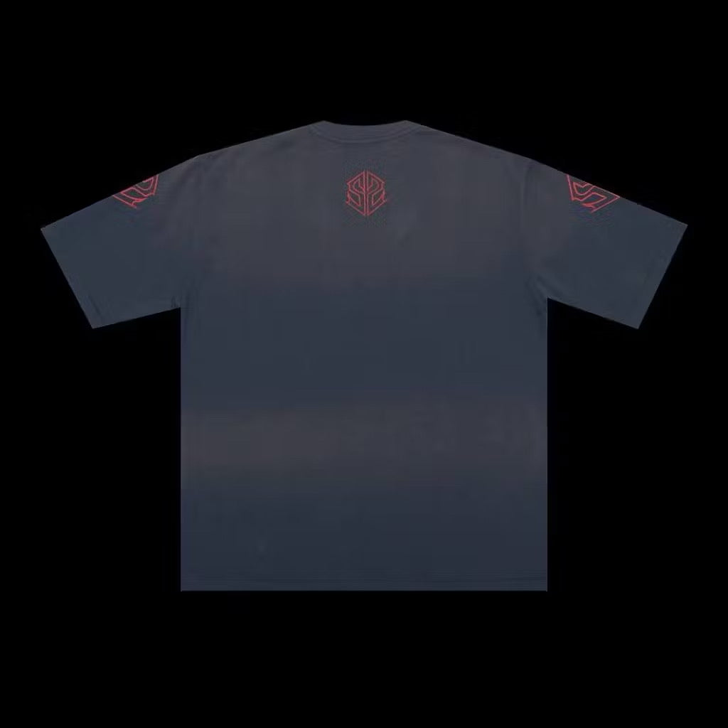 STONED WBB25: SS METAL TEE WASHED NAVY