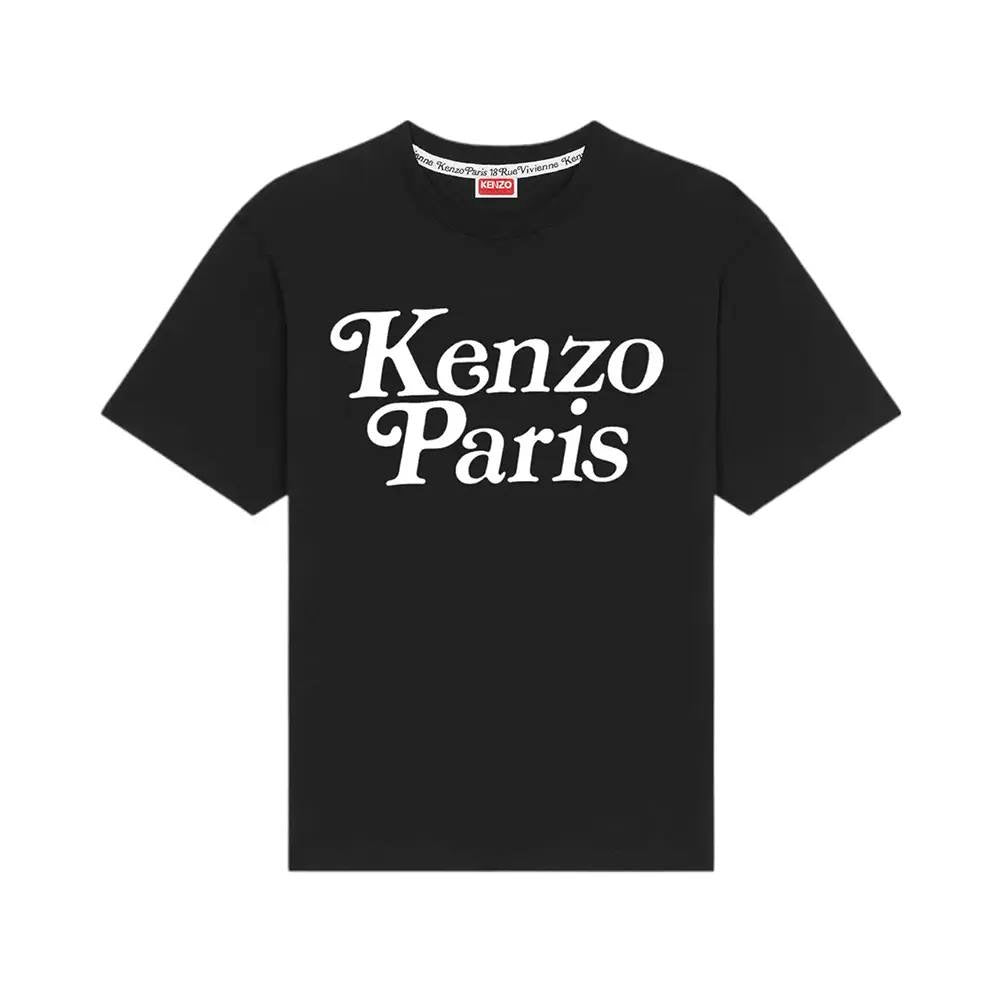 KENZO BY VERDY CLASSIC COTTON EMBOSS LOGO BLACK T SHIRT (OS)