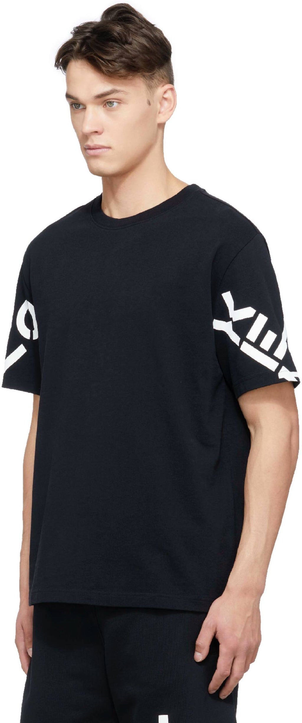 KENZO SPORT 'BIG X' SLEEVE LOGO BLACK T SHIRT (OS)