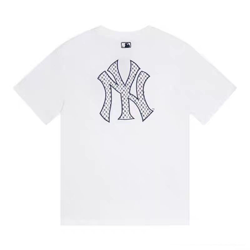 MLB EMBROIDERY WHITE NY LOGO WHITE TEE
