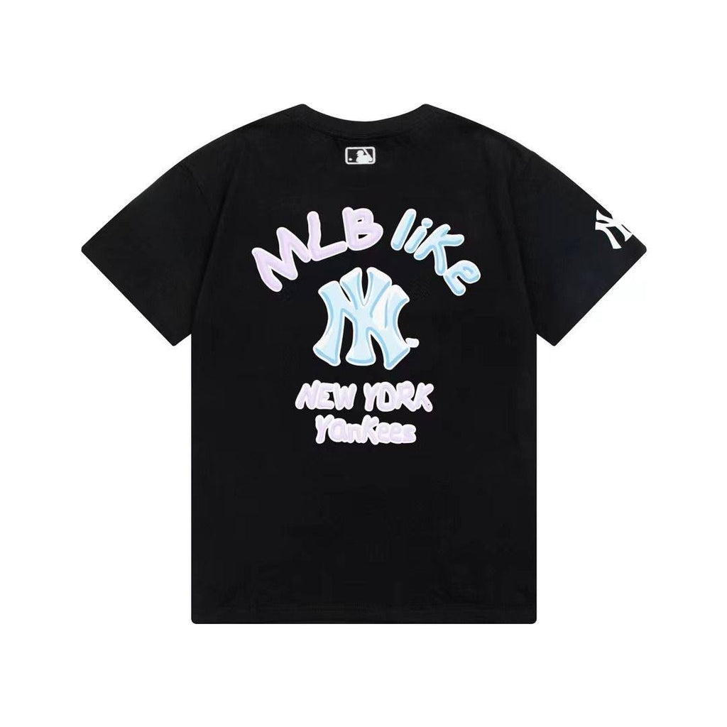 MLB PINK BLUE LIKE TEE BLACK