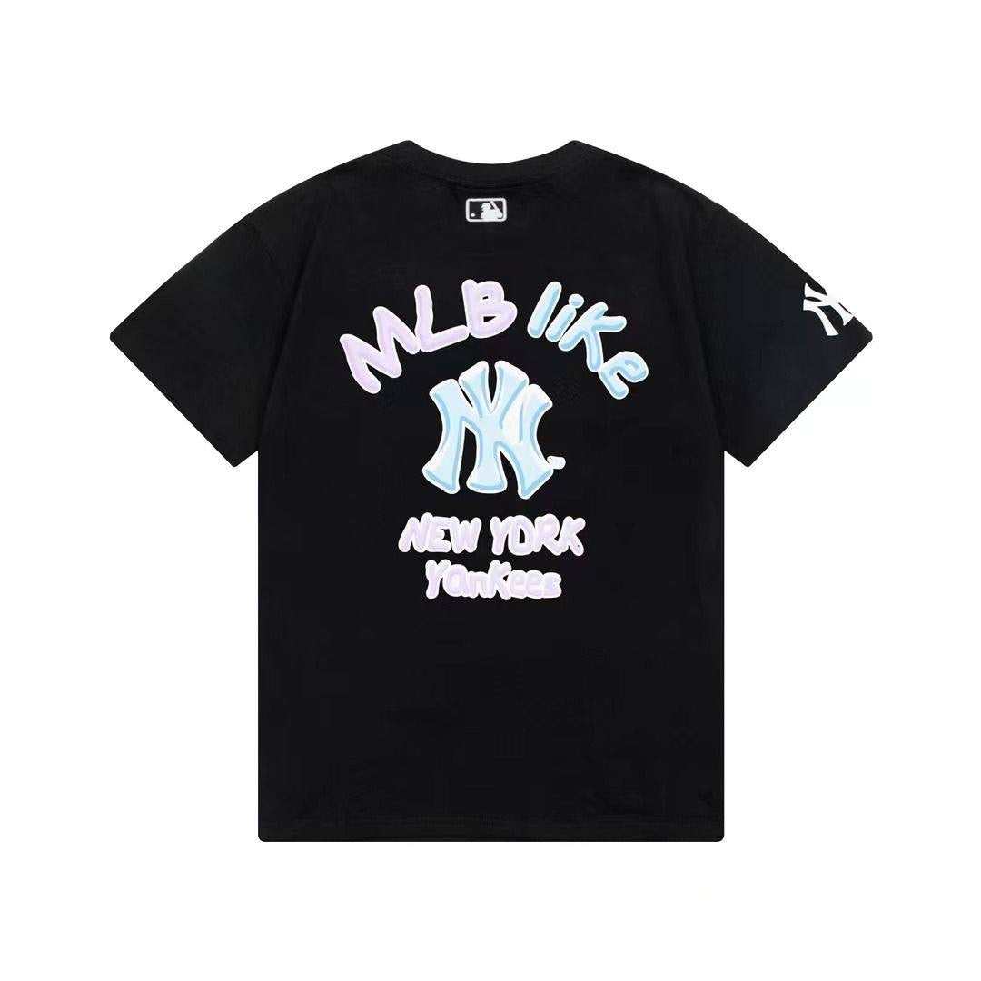 MLB PINK BLUE LIKE TEE BLACK
