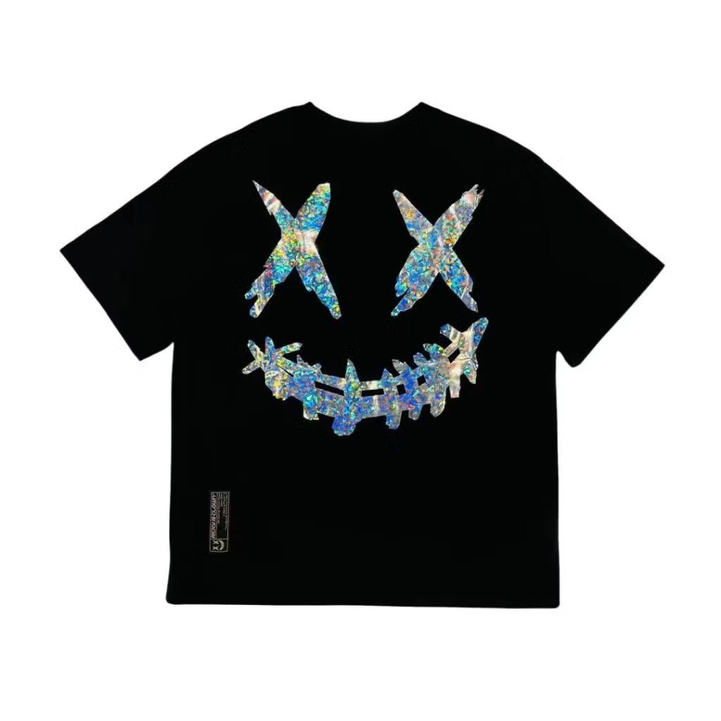 RICKYISCLOWN CHROME CLOWN BLACK TEE