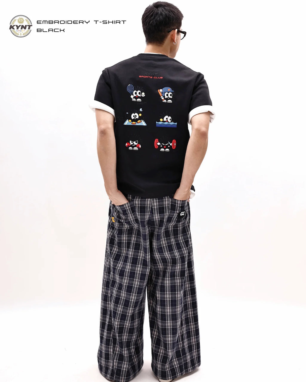 KEYNOTE Embroidery T-Shirt BLACK