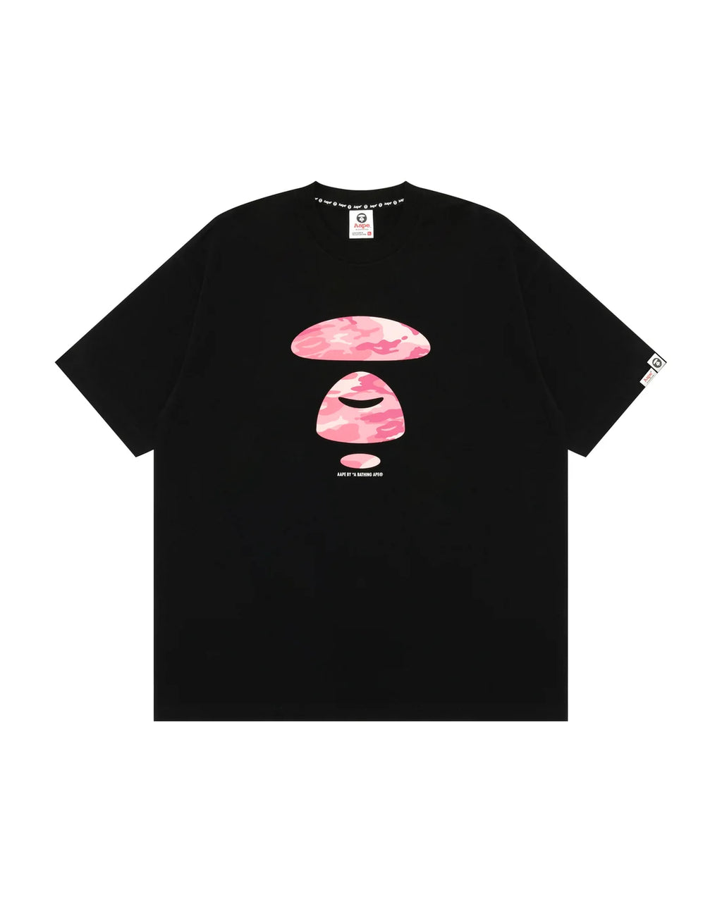 AAPEUNVS moonface graphic tee Black Pink