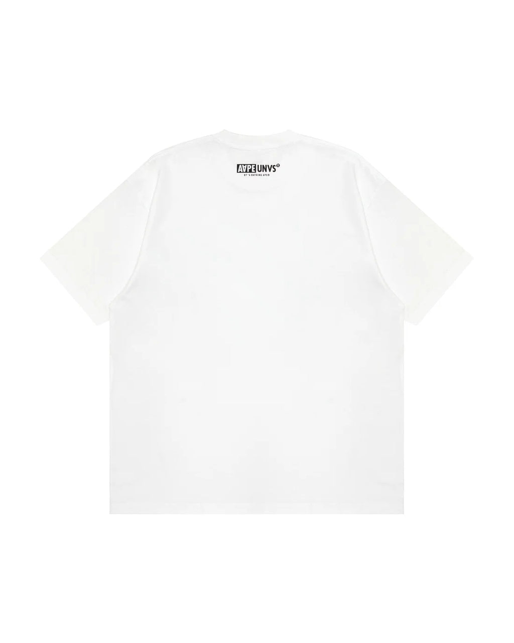 AAPEUNVS moonface graphic tee white blue