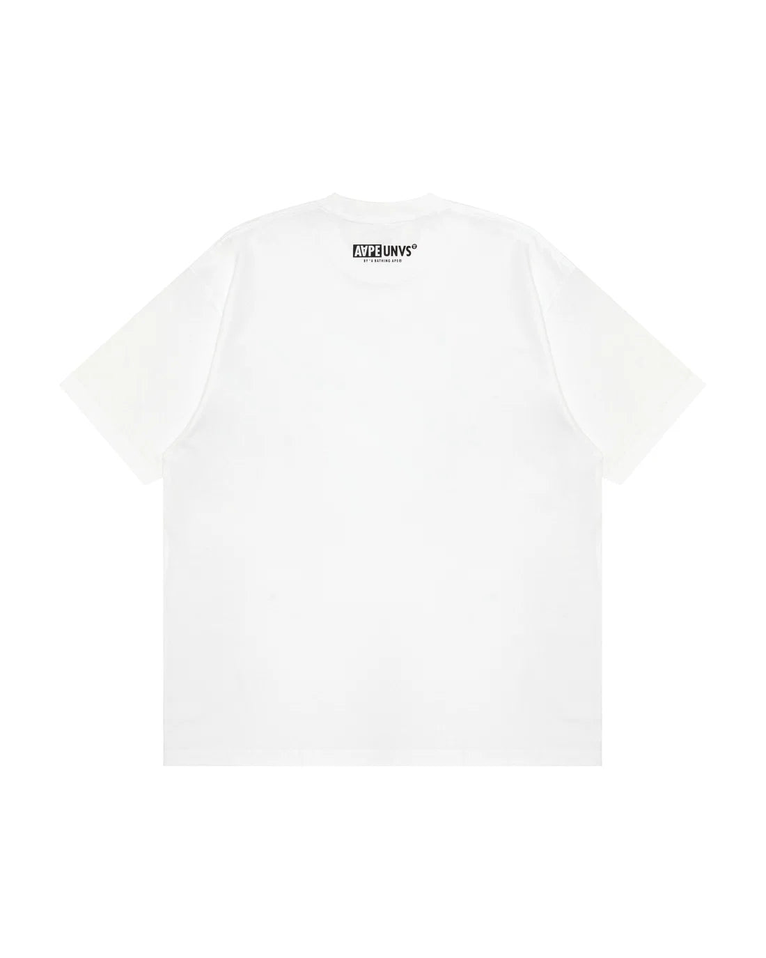 AAPEUNVS moonface graphic tee white blue