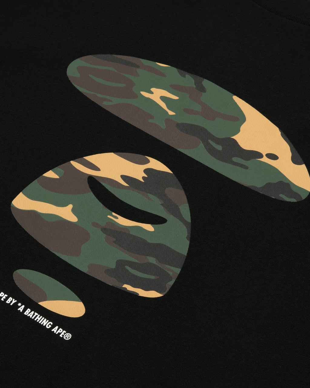 AAPEUNVS moonface graphic tee black green