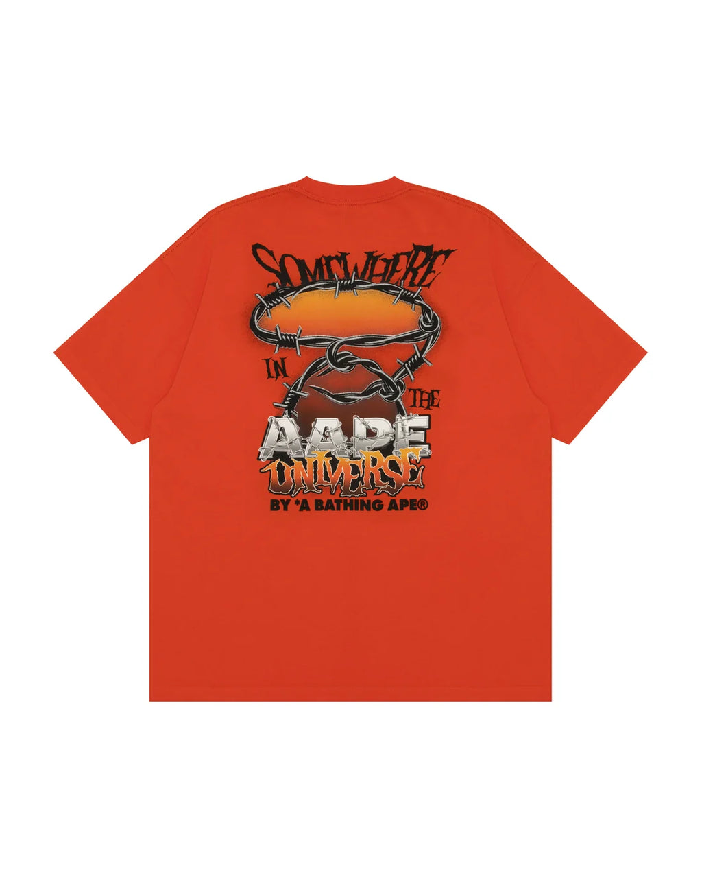 AAPEUNVS graphic tee orange tee