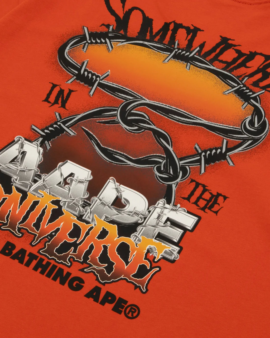 AAPEUNVS graphic tee orange tee