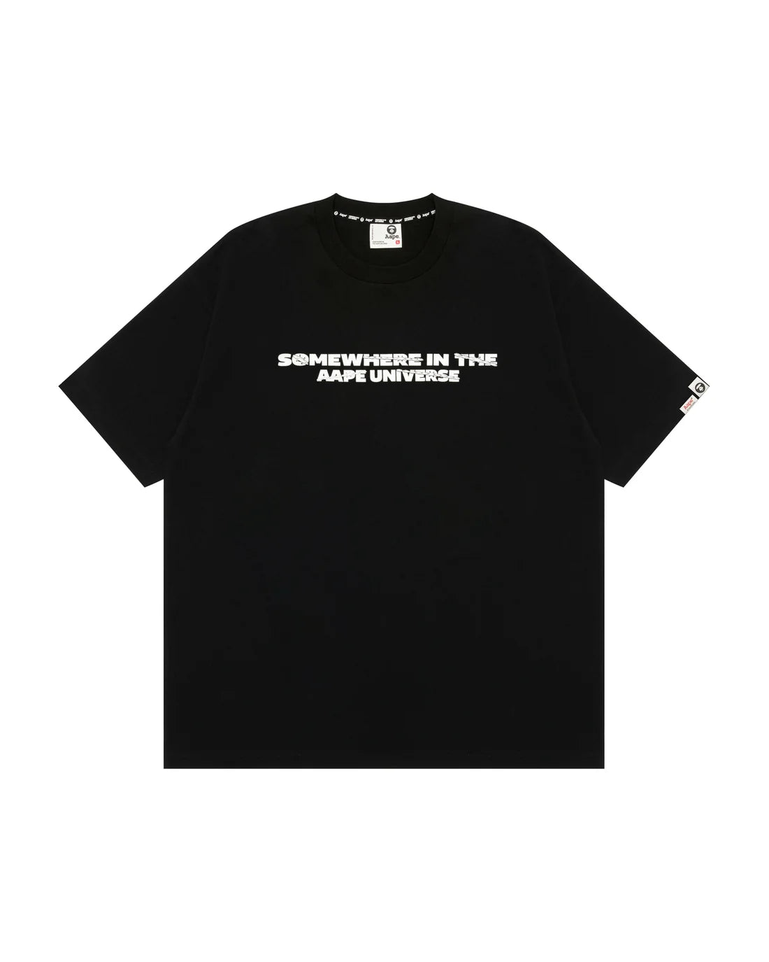 AAPEUNVS graphic tee black tee