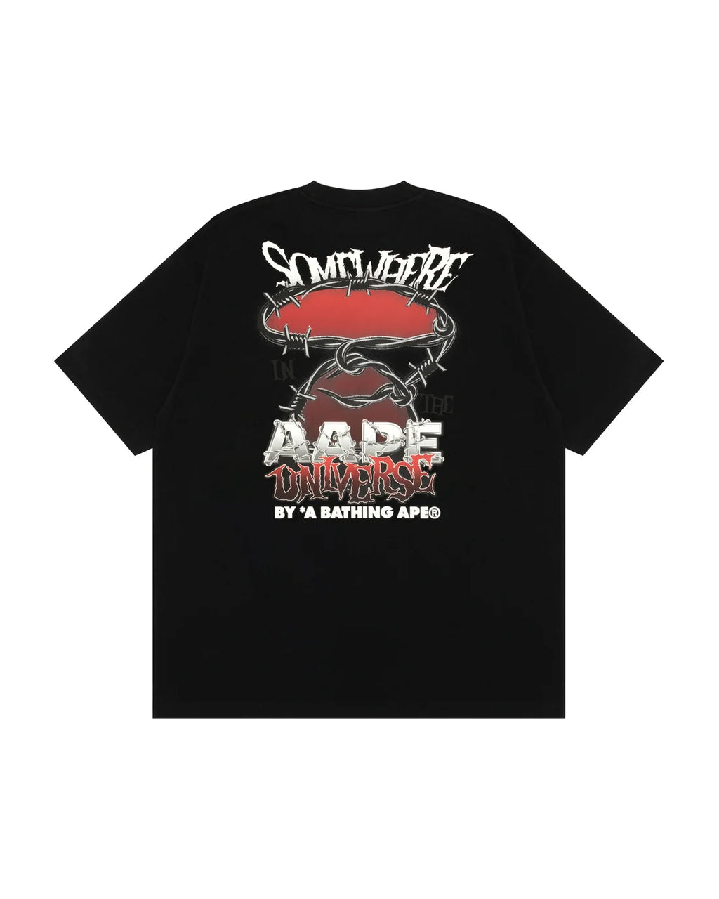 AAPEUNVS graphic tee black tee