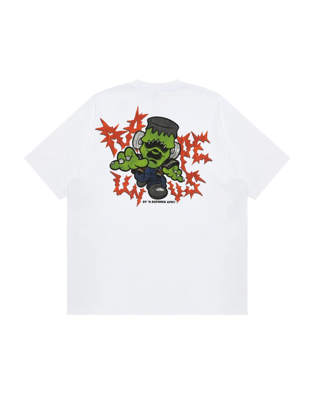 AAPEUNVS crewneck graphic tee white tee