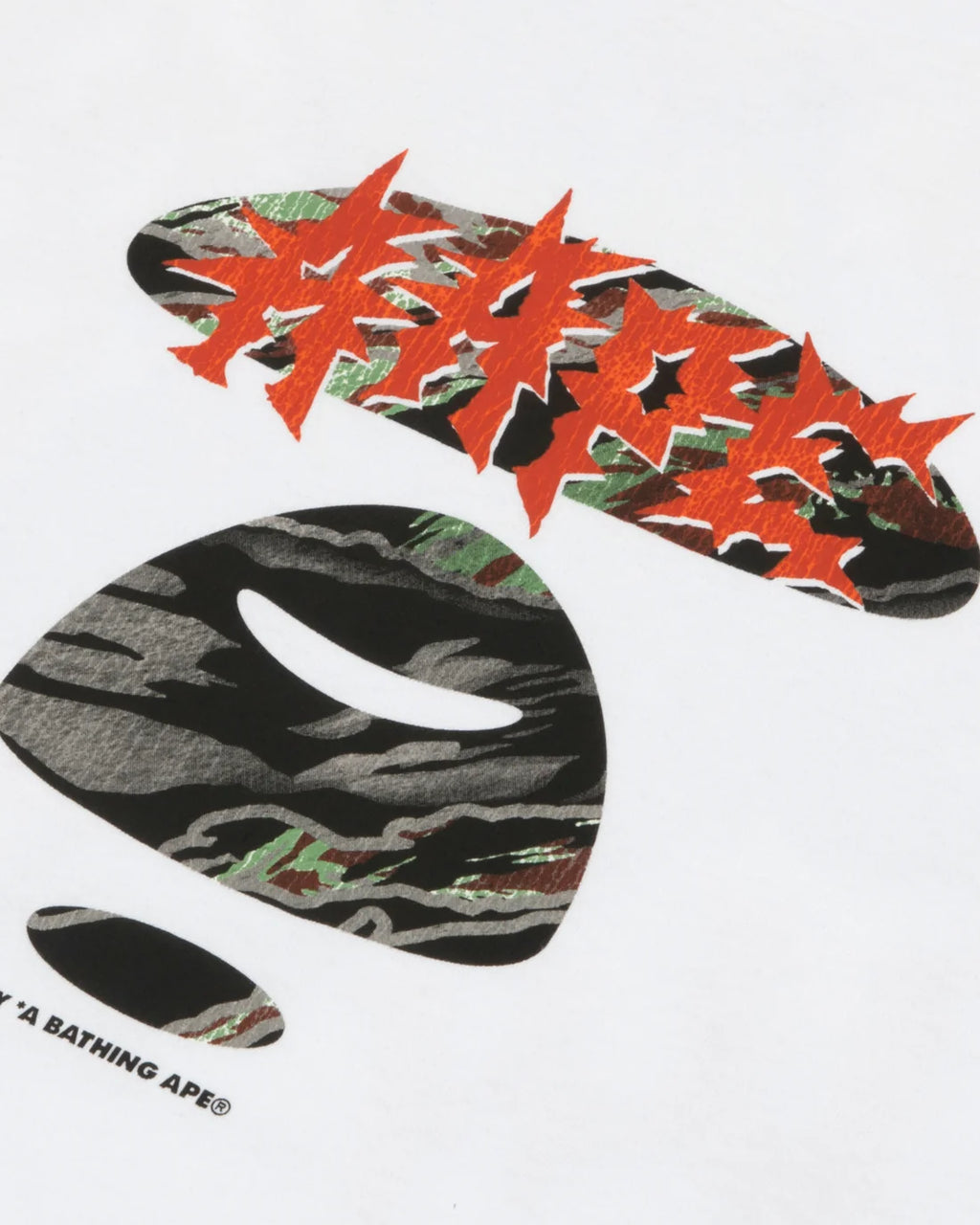 AAPEUNVS crewneck graphic tee white tee