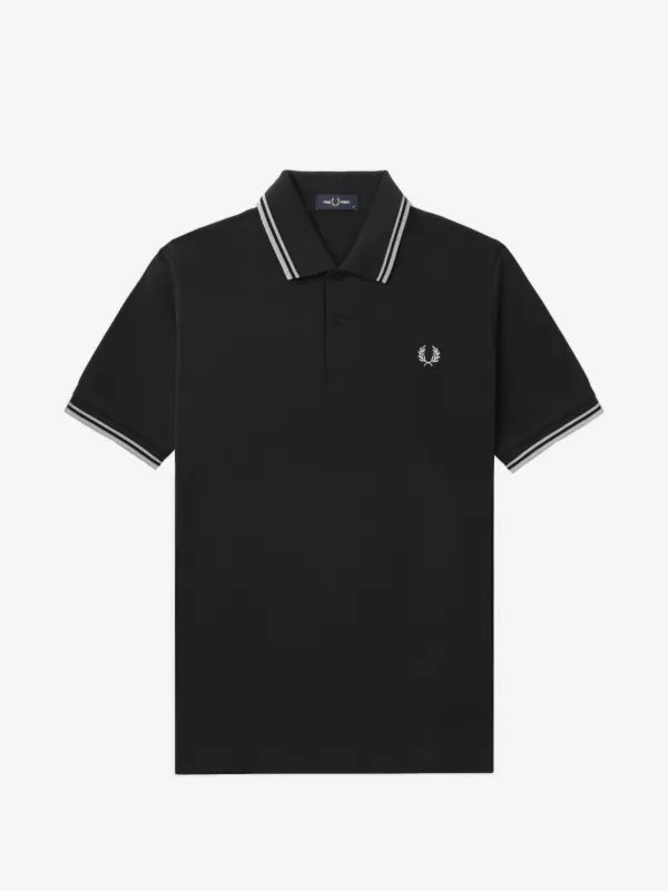 FRED PERRY(twin tipped polo shirt )(white striped)