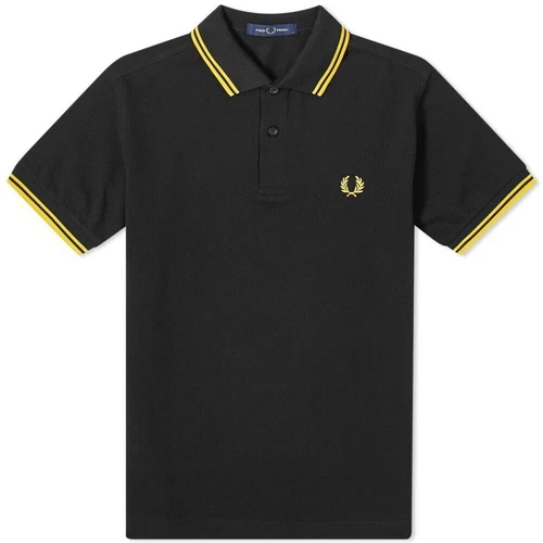 FRED PERRY(twin tipped polo shirt )( yellow striped)