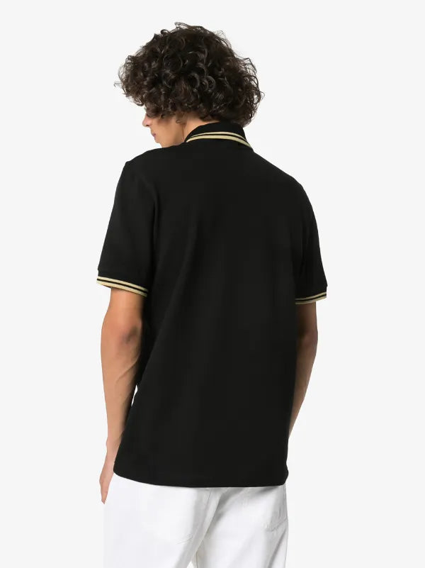 FRED PERRY(twin tipped polo shirt )( gold striped)