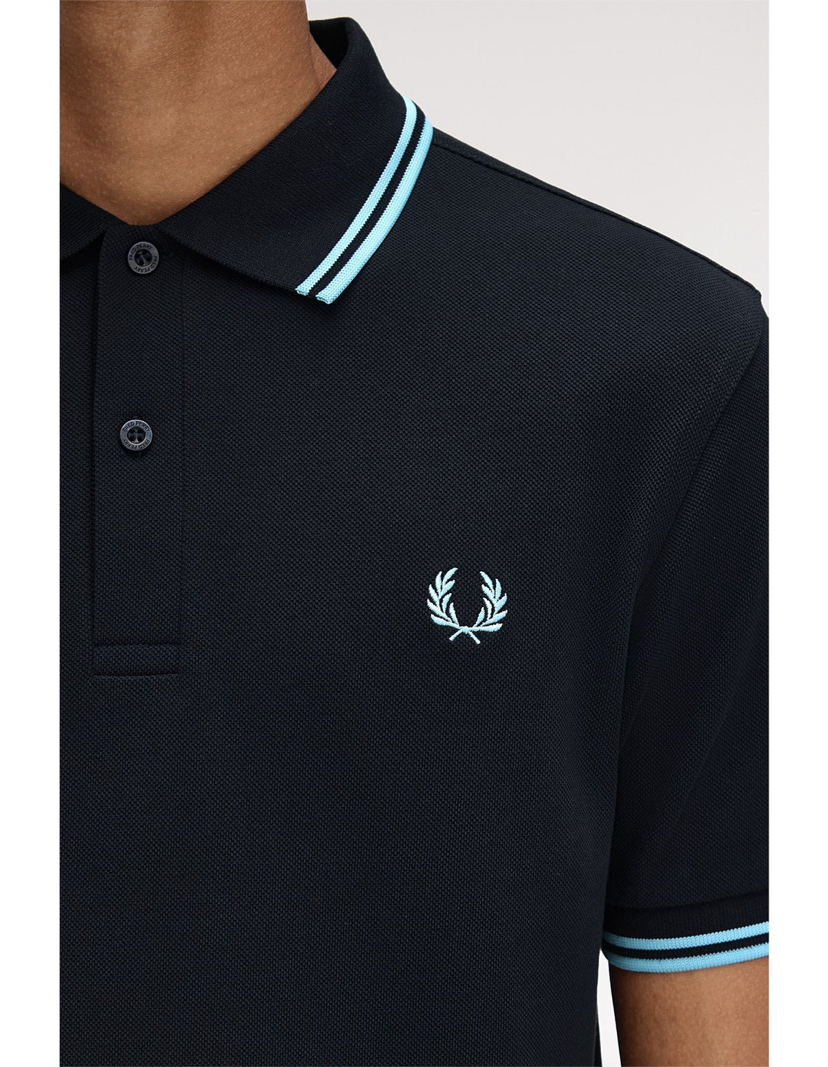 FRED PERRY(twin tipped polo shirt )(blue striped)