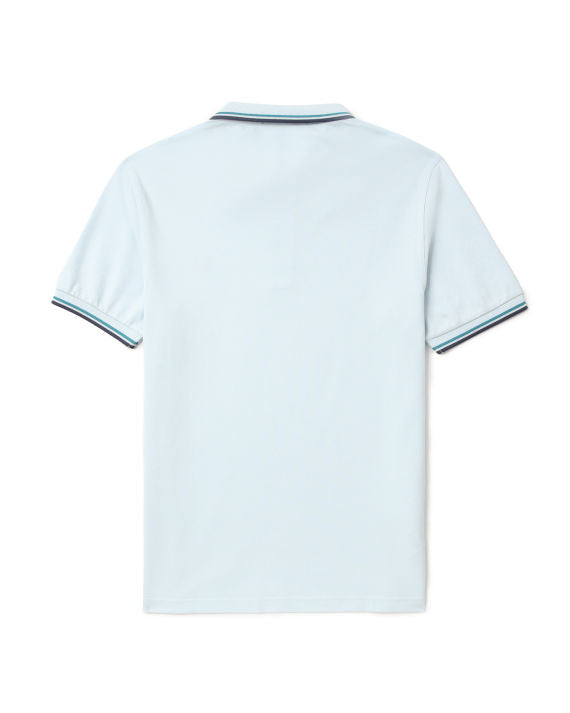 FRED PERRY(twin tipped polo shirt )(blue striped)(soft blue tee)