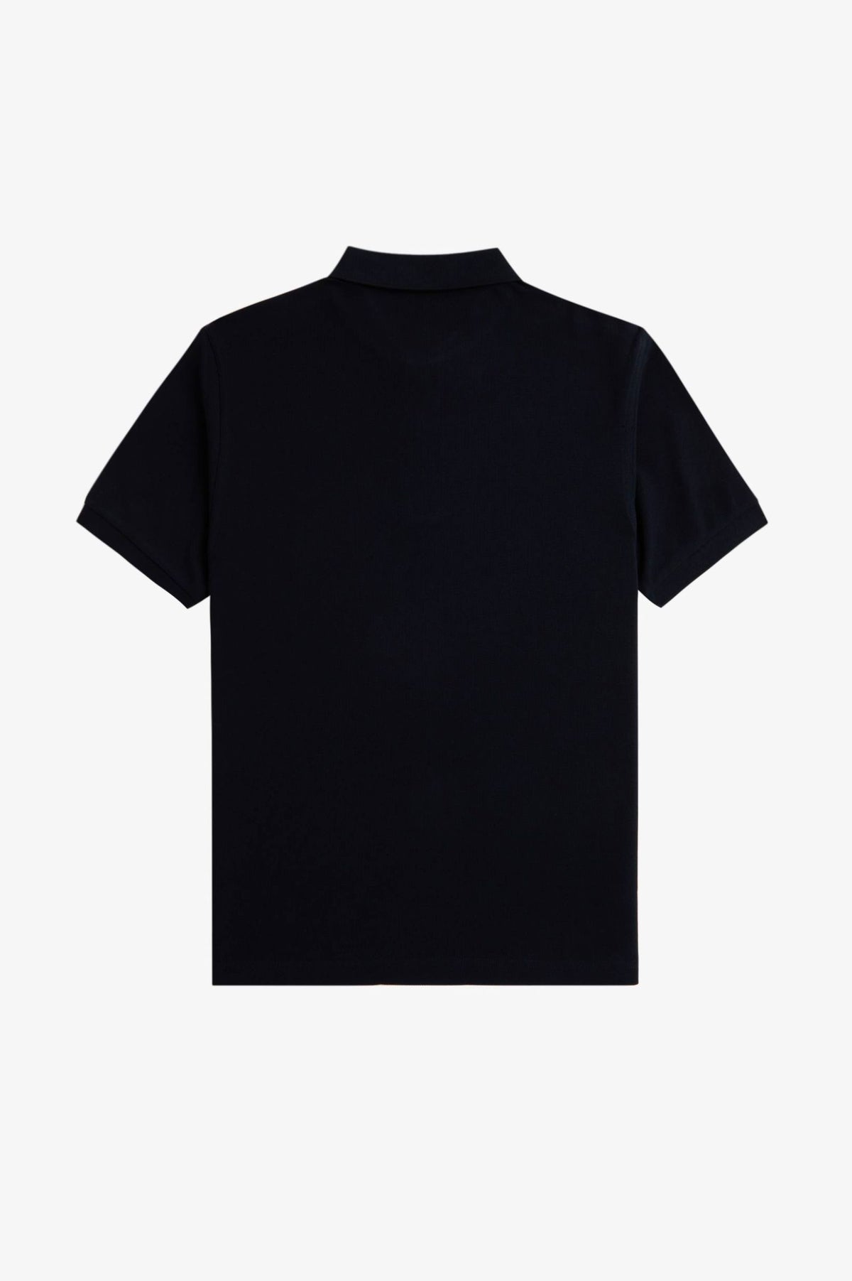 FRED PERRY (classic logo polo shirt) (black tee,white logo) (Copy)
