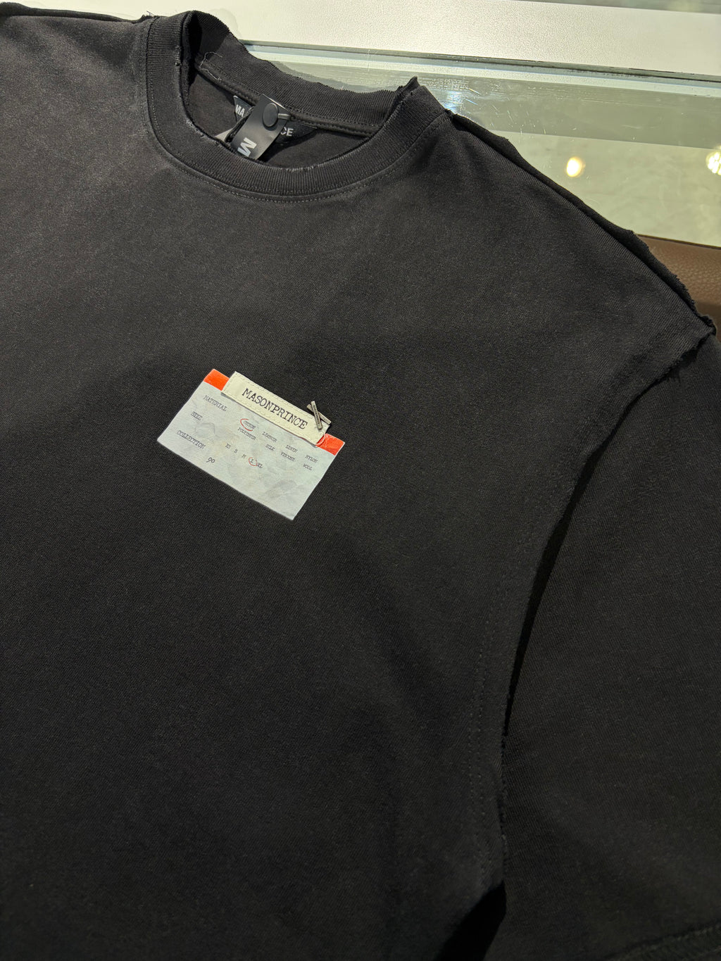 MASONPRINCE Label logo black T-shirt