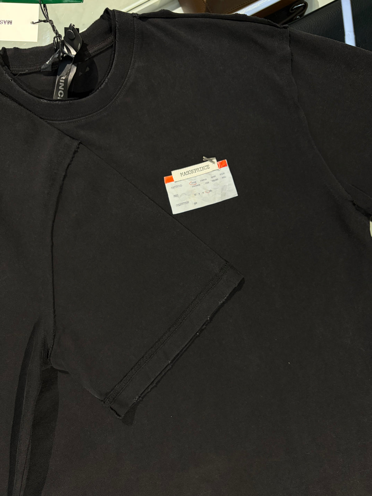 MASONPRINCE Label logo black T-shirt