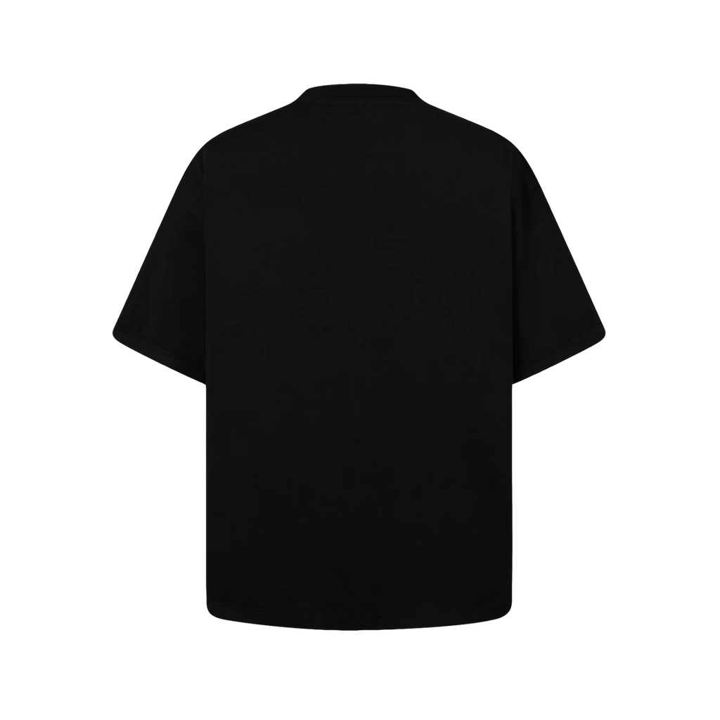 SLOWDOWN TRANSPARENT TAPE BASIC BLACK TEE