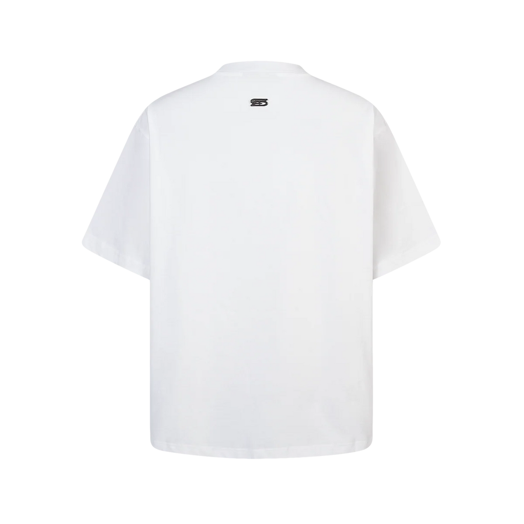 SLOWDOWN SURFING TOWEL EMBROIDERY WHITE TEE