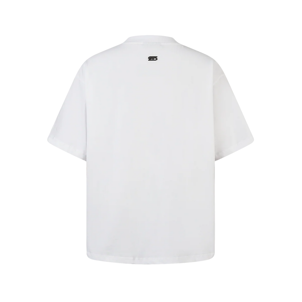 SLOWDOWN SEA SURFING TOWEL EMBROIDERY WHITE TEE