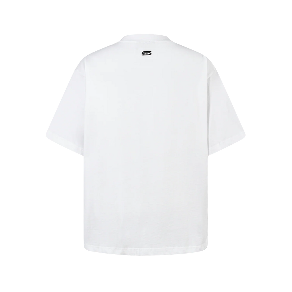 SLOWDOWN 3D EMBROIDERY WHITE TEE