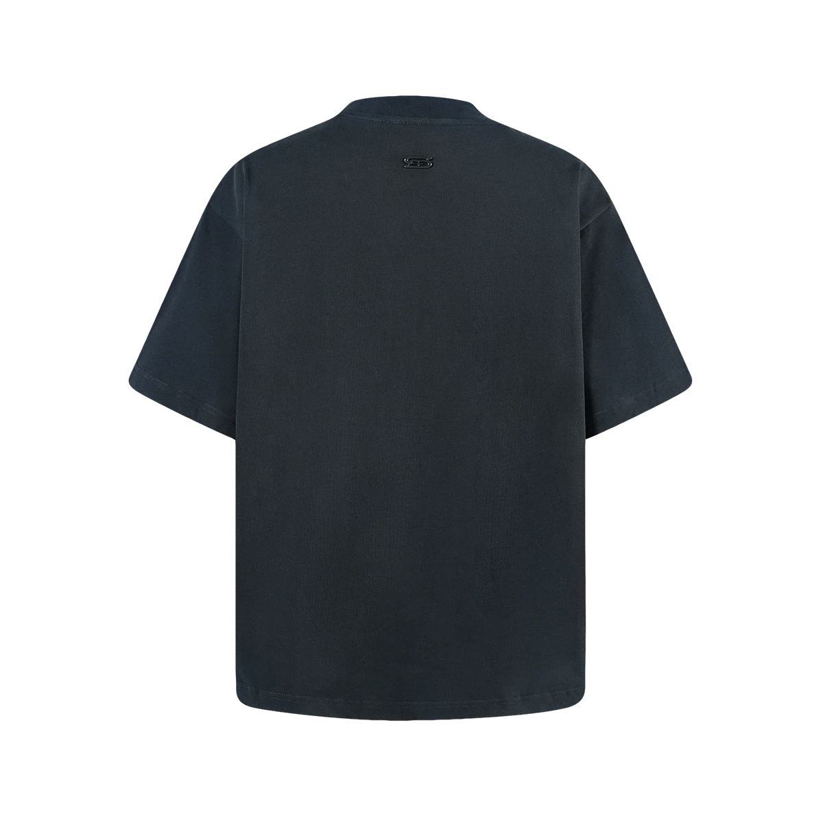 SLOWDOWN 3D EMBROIDERY DARK GREY BLUE TEE
