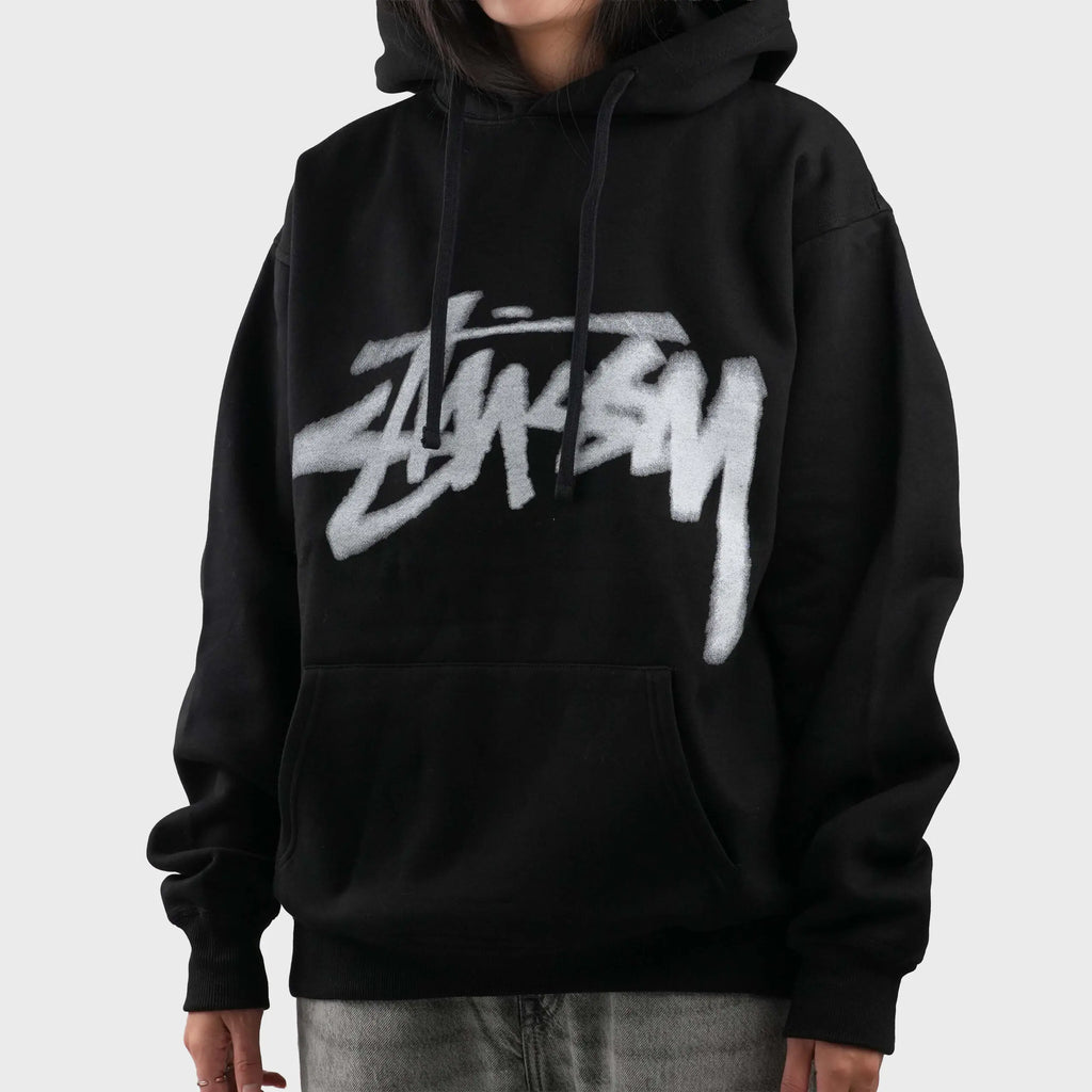 STUSSY DIZZY STOCK BLACK HOODIE
