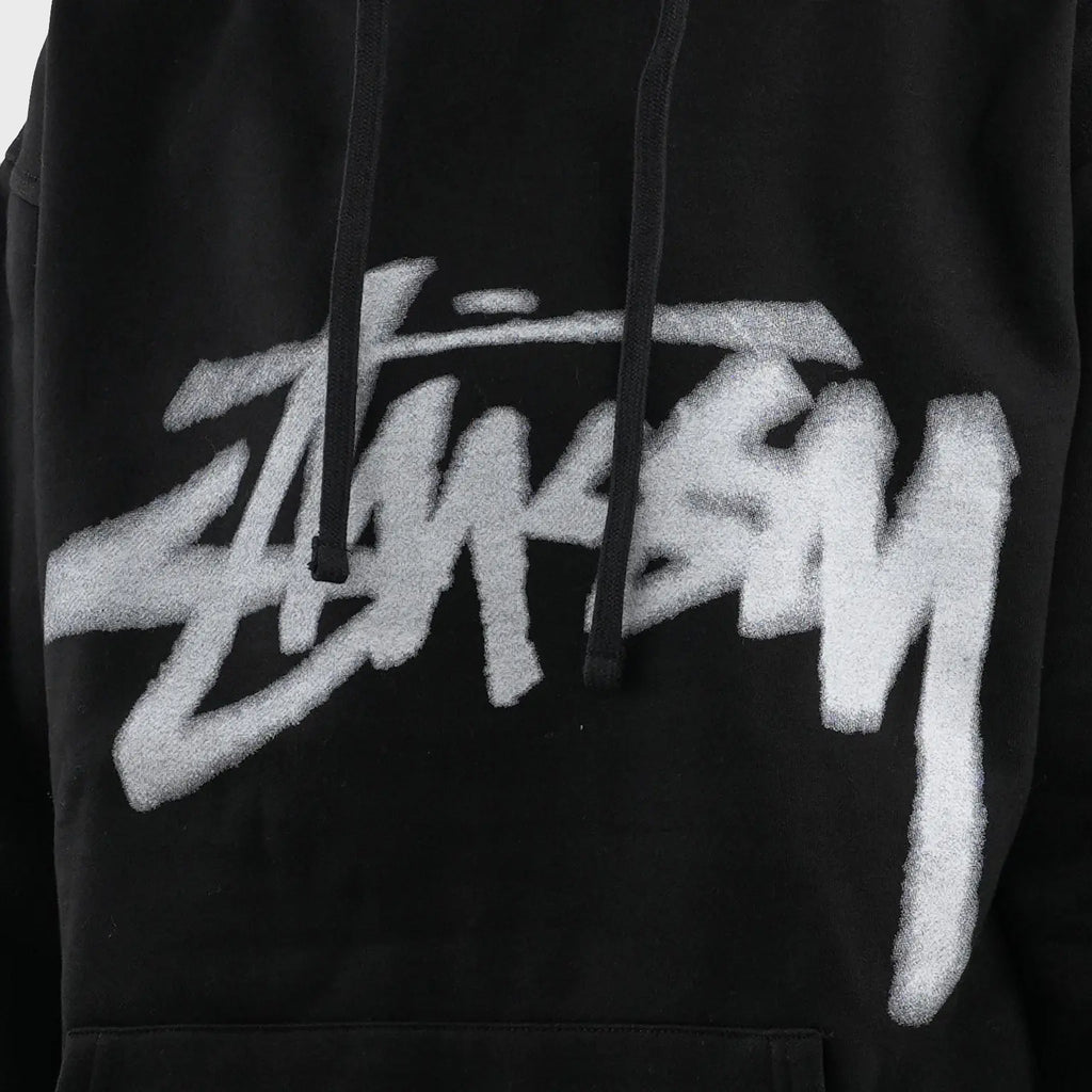 STUSSY DIZZY STOCK BLACK HOODIE
