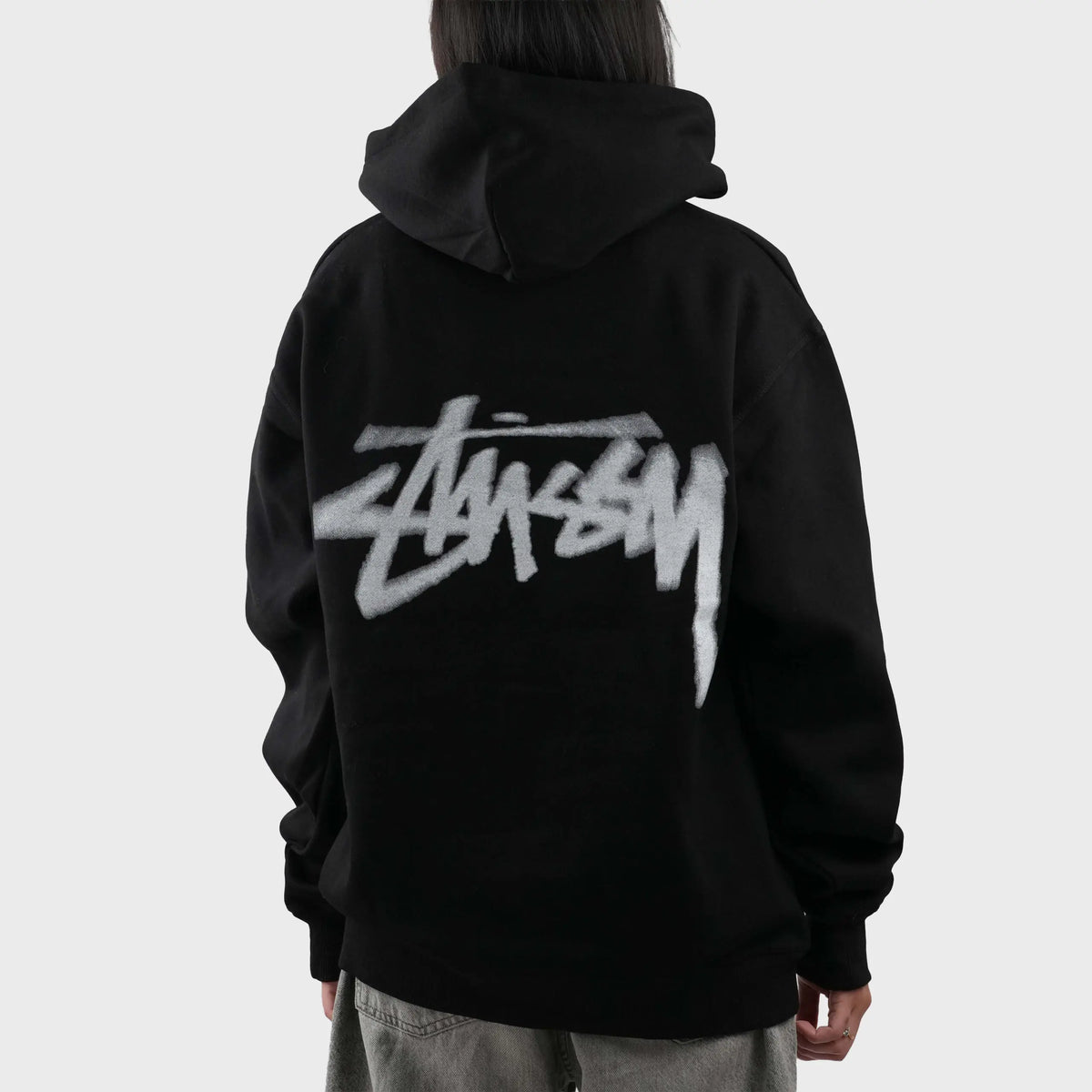 STUSSY DIZZY STOCK BLACK HOODIE