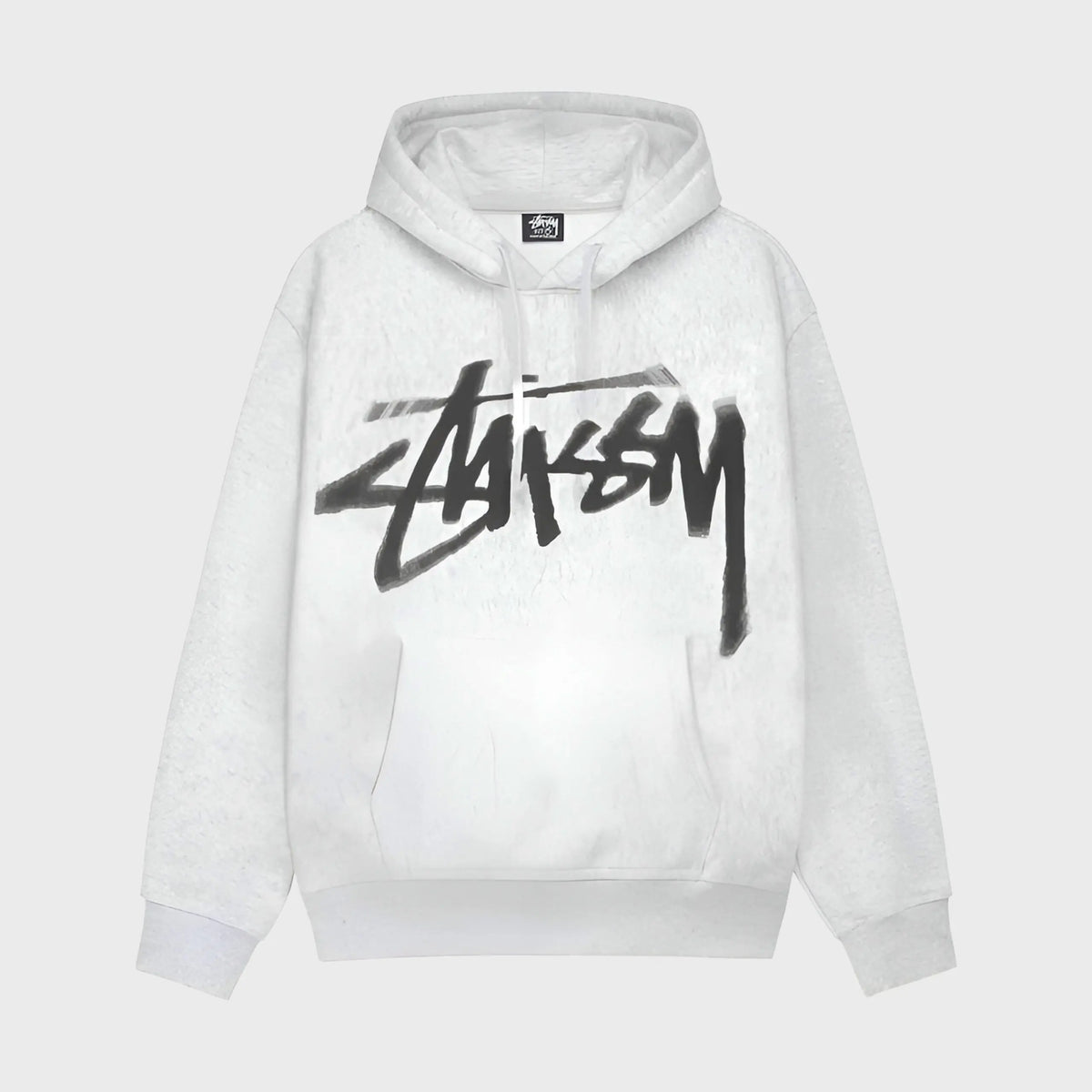 STUSSY DIZZY STOCK ASH HEATHER HOODIE